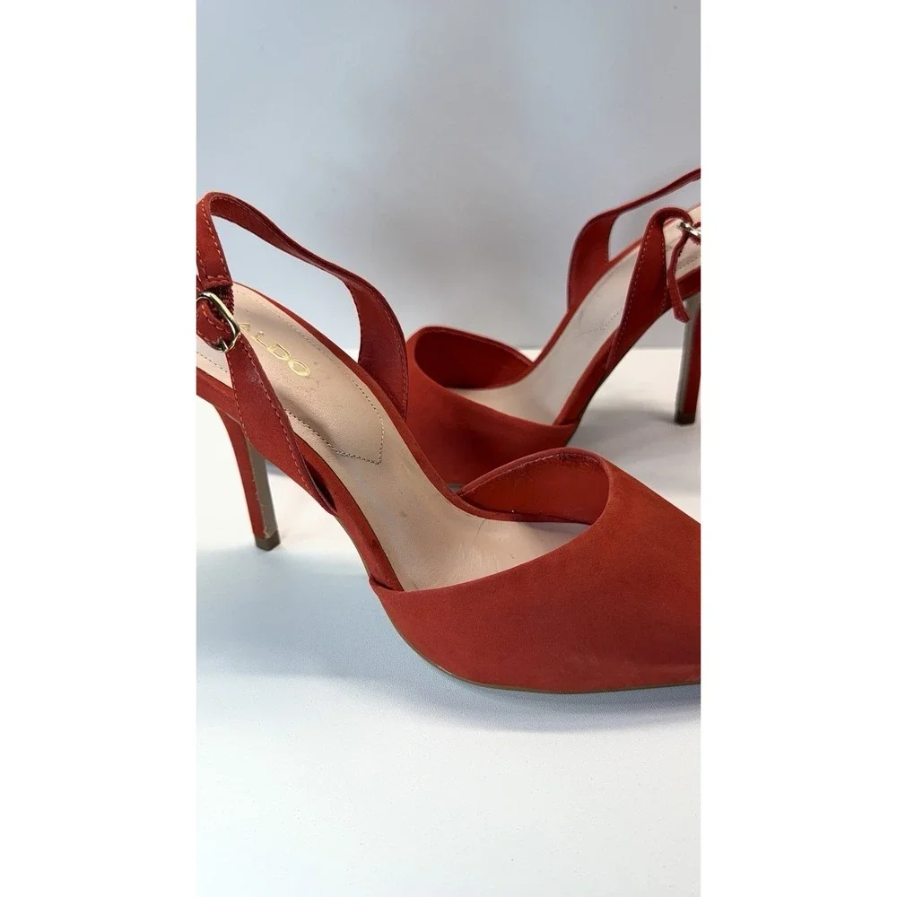 Aldo Stessy‎ slingback pointed-toe heels in a bright coral